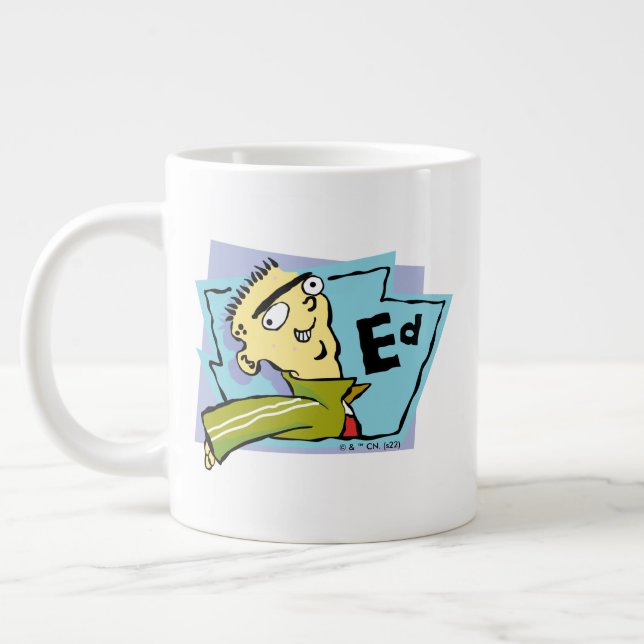 Ed Character Graphic Large Coffee Mug (Left)
