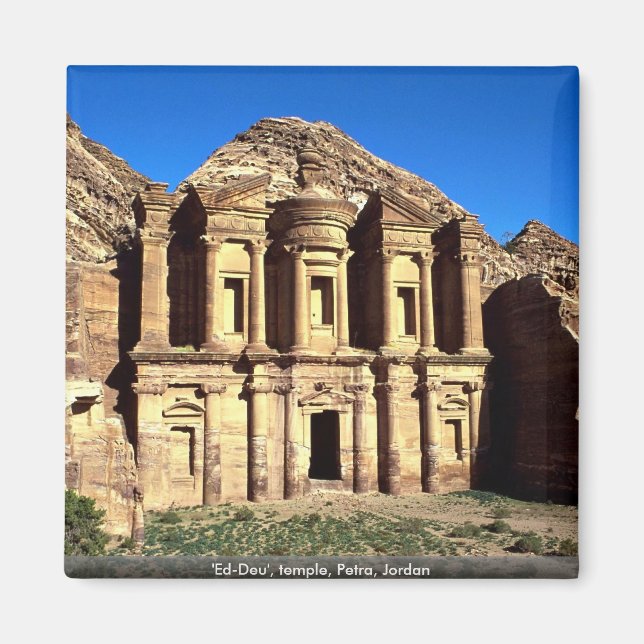 'Ed-Deu', temple, Petra, Jordan Magnet (Front)
