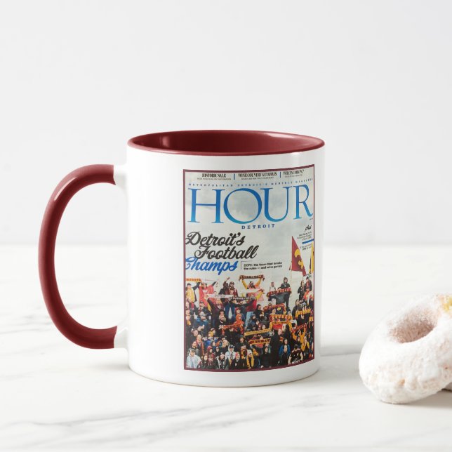 Ed Ducker Forever! maroon Mug (With Donut)