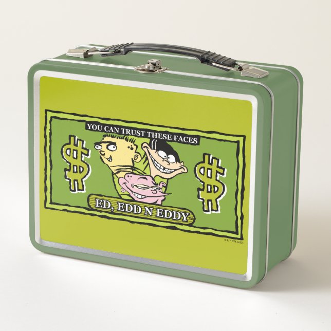 Ed, Edd, n Eddy Dollar Bill Metal Lunch Box (Front)