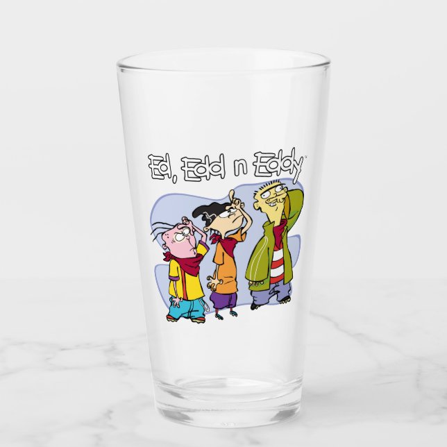 Ed, Edd, n Eddy Hand Signs Glass (Front)