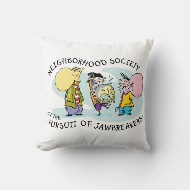 Ed, Edd, n Eddy - Jawbreakers Throw Pillow (Front)