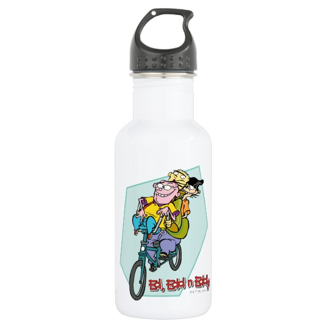 Ed, Edd, n Eddy on a Bike 532 Ml Water Bottle (Front)