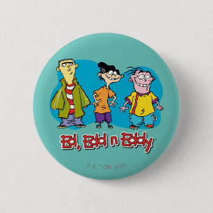 Ed, Edd, n Eddy Smiling 2 Inch Round Button