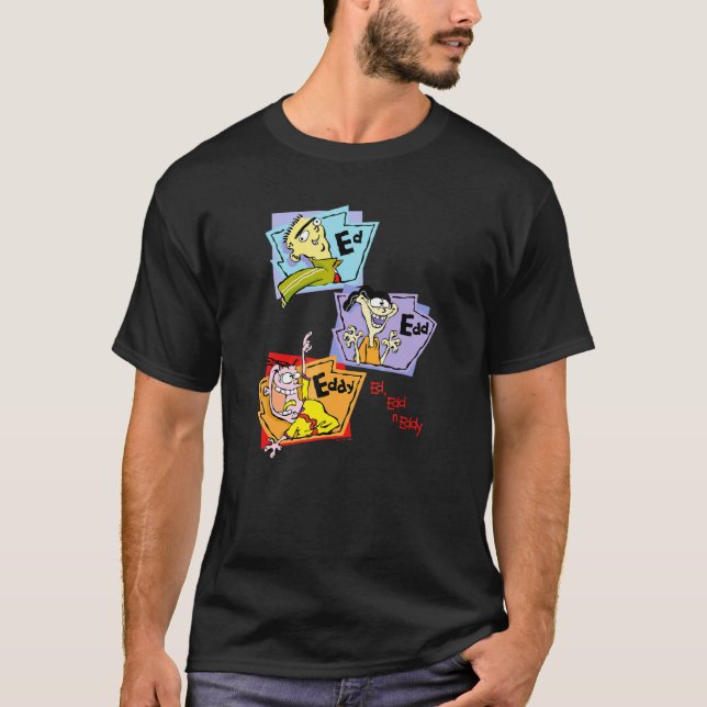 Ed Edd N Eddy Stacked Group Panels T-Shirt (Front)