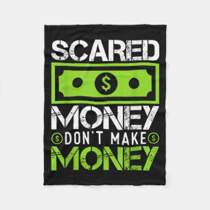 Ed Money Dont Make Money Dollar Cash Graphic Boss Fleece Blanket
