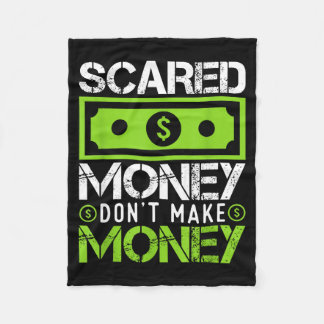 Ed Money Dont Make Money Dollar Cash Graphic Boss  Fleece Blanket
