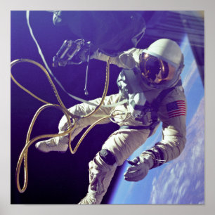 Ed White First American Spacewalker Photograph Poster