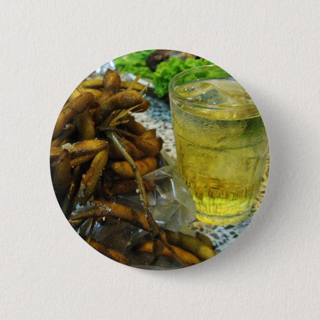 Edamame Thai Style 2 Inch Round Button (Front)