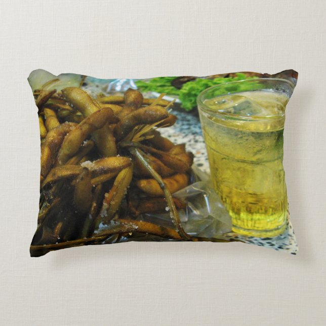 Edamame Thai Style Decorative Pillow (Front)