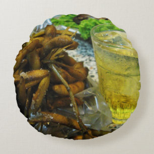 Edamame Thai Style Round Pillow