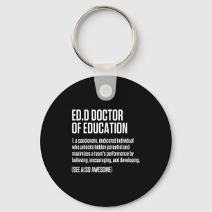 Edd doctor of education doctorate graduation keychain