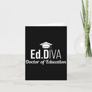 Edd doctor of education edd diva doctorate card