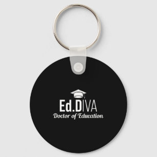 Edd doctor of education edd diva doctorate keychain