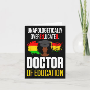 Edd doctor of education educated doctorate card