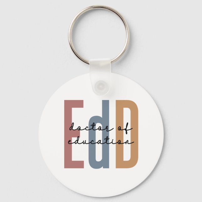 EdD Doctor Of Education Graduation Keychain (Front)