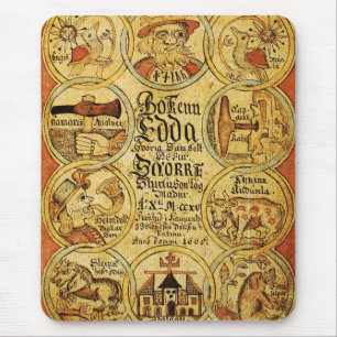 Edda Norse Mythology Mouse Pad