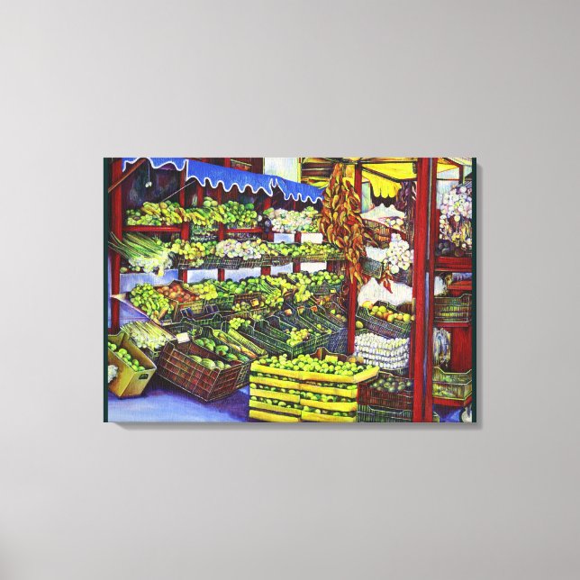 Eddie's Market Canvas Print (Front)