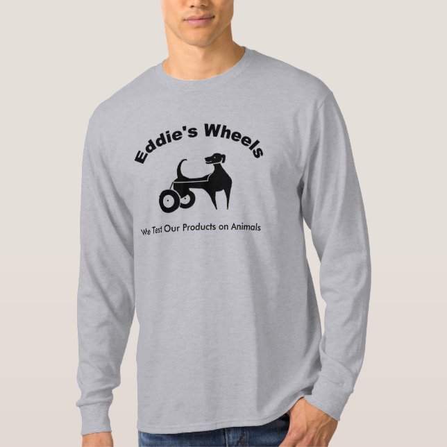 Eddie's Wheels Long Sleeve Light T-Shirt (Front)