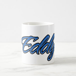 Eddy First Name Blue Tasse Kaffeetasse Coffee Mug