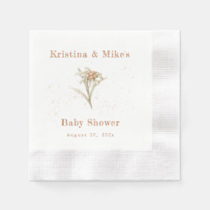 Edelweiss Alpine Wildflower Napkin