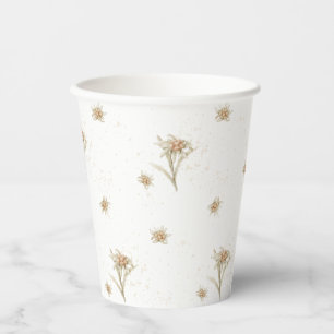 Edelweiss Alpine Wildflower Paper Cups