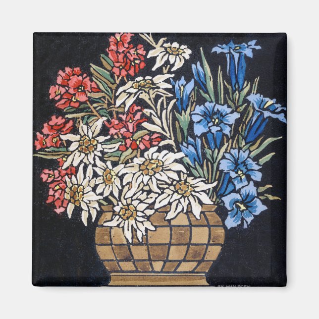 Edelweiss Bouquet Magnet (Front)