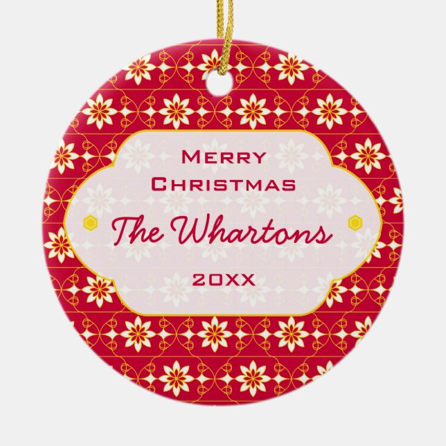 Edelweiss Christmas Ornament (Front)