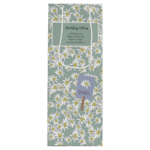 Edelweiss Elegant Rustic Alpine Vineyard Boutique Wine Gift Bag