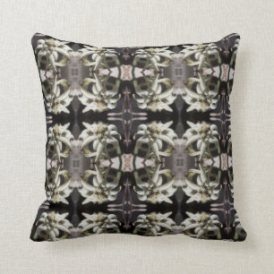 Edelweiss Flower Throw Pillow