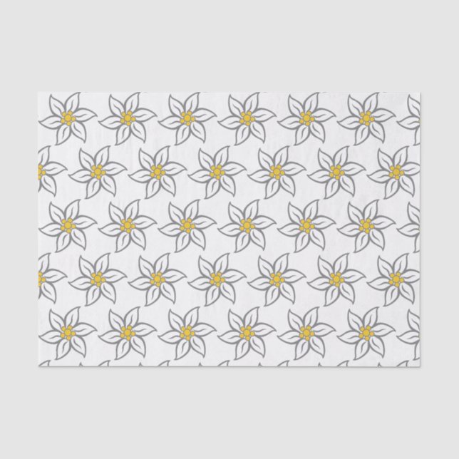 Edelweiss Flower Tissue Paper (Front)