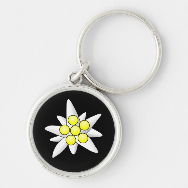 Edelweiss Flowers Keychain (Front)