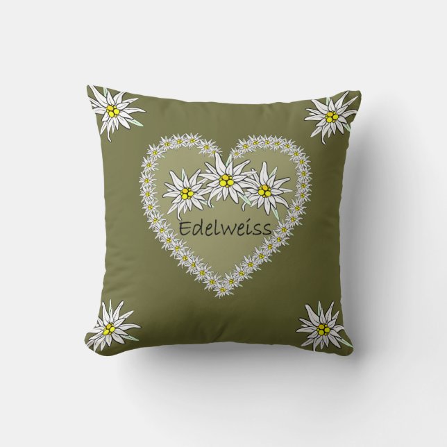 Edelweiss Heart American MoJo Coussin (Recto)