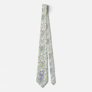 Edelweiss Sound of Music Hand-Drawn Unique Tie