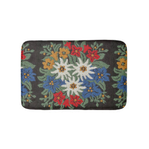 Edelweiss Swiss Alpine Flower Bath Mat