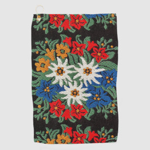 Edelweiss Swiss Alpine Flower Golf Towel