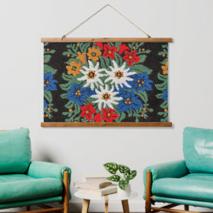 Edelweiss Swiss Alpine Flower  Hanging Tapestry