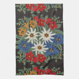 Edelweiss Swiss Alpine Flower Kitchen Towel
