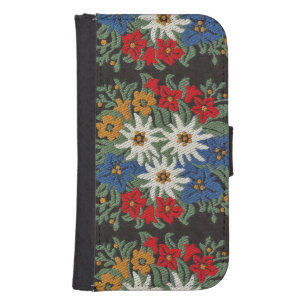 Edelweiss Swiss Alpine Flower Samsung S4 Wallet Case