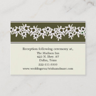 Edelweiss Wedding enclosure cards