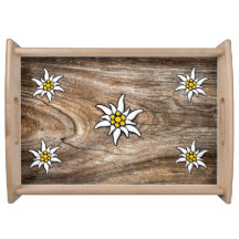 Edelweiss Wood Large Serving Tray