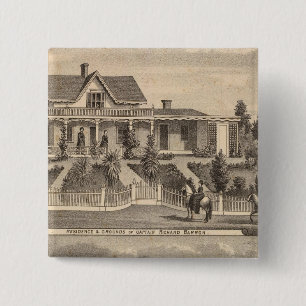 Eden Landing, Barron residence, warehouses 2 Inch Square Button