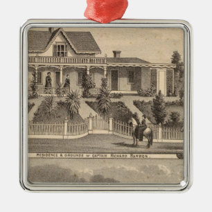 Eden Landing, Barron residence, warehouses Metal Ornament