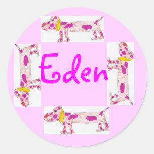 Eden name sticker