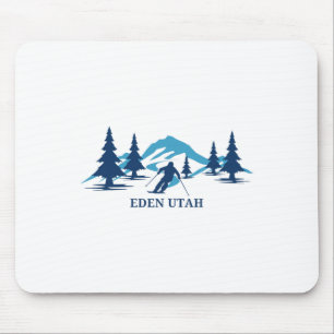 Eden Utah Ski Resort Skiing Skier  Mouse Pad