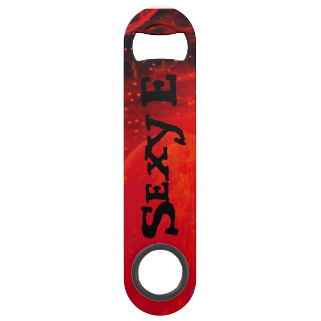 Edens Custom Level name on RED w/ BLACK letters Bar Key (Front)
