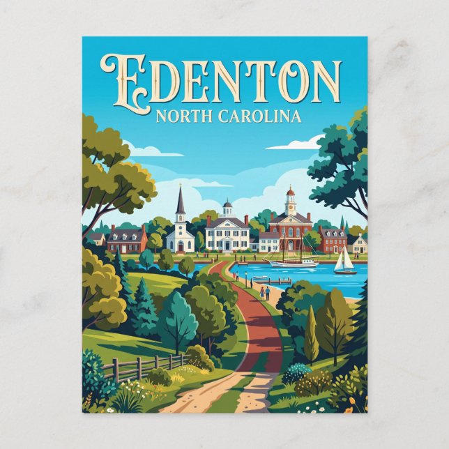 Edenton USA Postcard (Front)