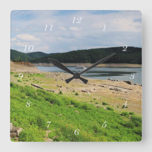 Edersee village center of Berich Square Wall Clock