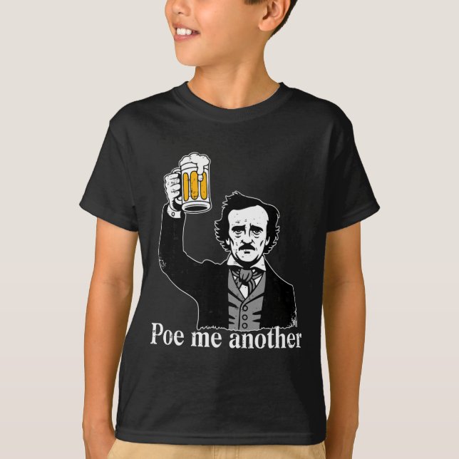Edgar Allan E Me Another Raven Nevermore Gothic Gi T-Shirt (Front)
