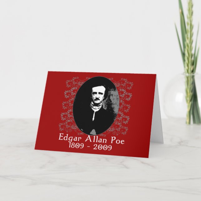 Edgar Allan Poe 1809-2009 Anniversary T shirt Card (Front)